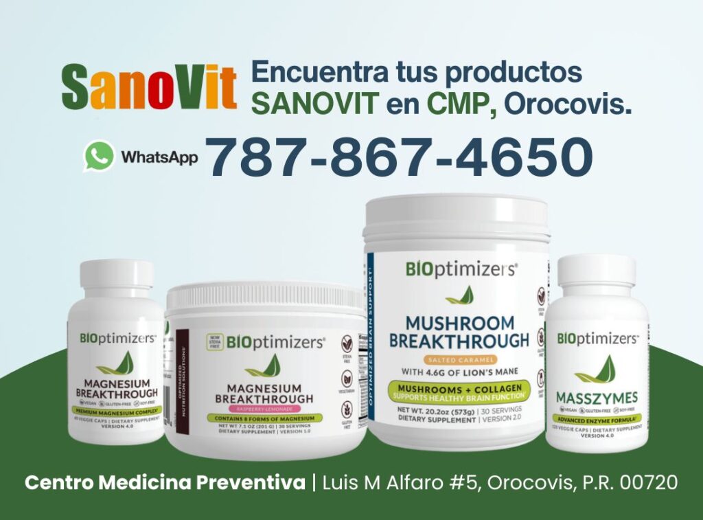 SANOVIT BIOPTIMIZERS Orocovis Centro Medicina Preventiva (1)